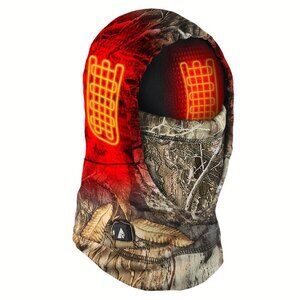 ActionHeat 5V Battery Heated Hunting Fleece Balaclava - Realtree Edge